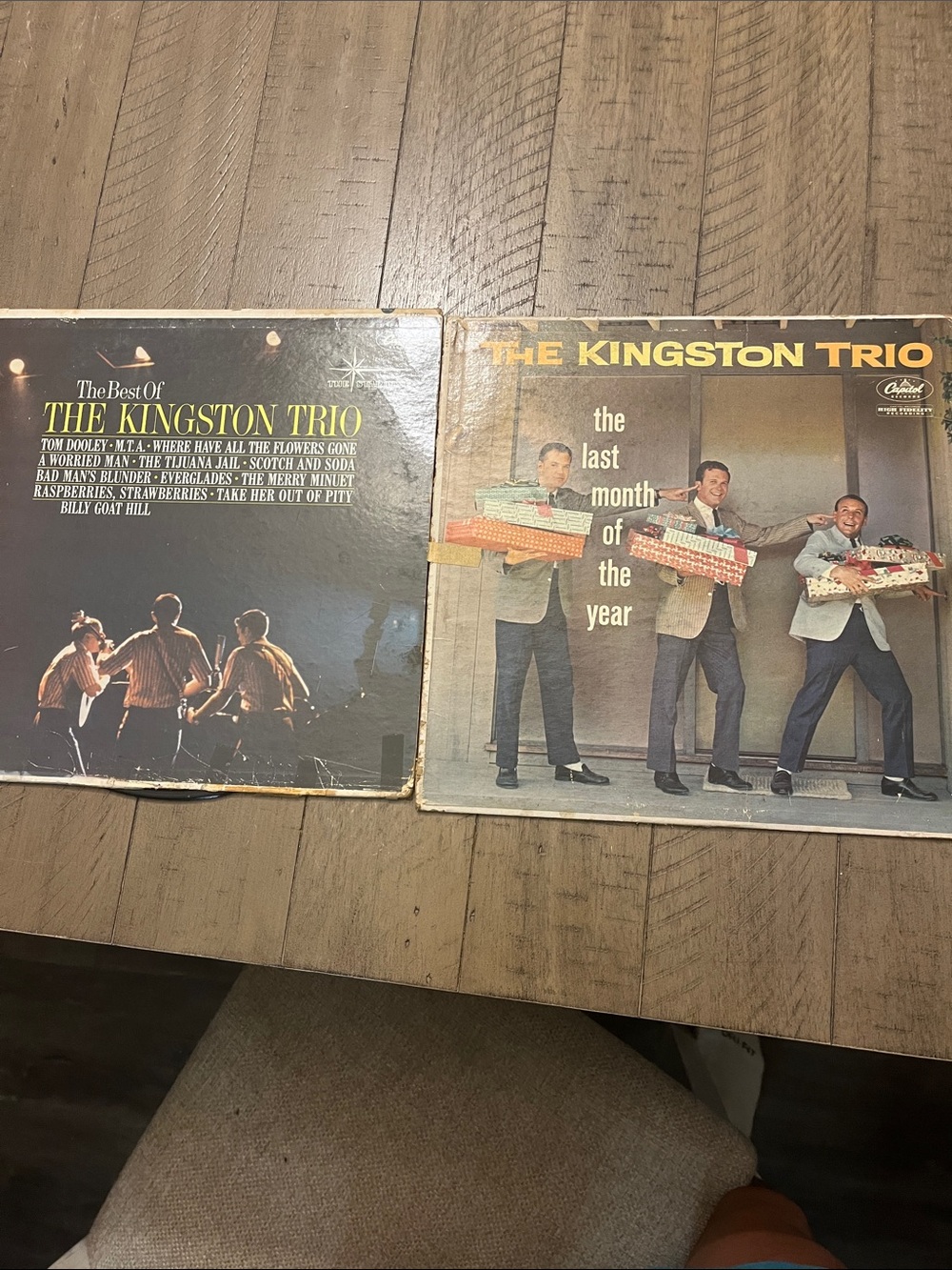 The Kingston Trio Vinyl Records - Brown & Cream Covers